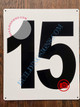Signage Large Number 15  -Metal  - Parking LOT Number