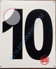 Large Number 10 Sign -Metal Sign - Parking LOT Number Sign