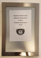 Signage Elevator Certificate Frame