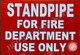 FIRE DEPARTMENT SIGNS