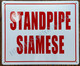 Sign Standpipe Siamese