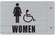 Sign Women ACCESSABLE Restroom Projection - Women ACCESSABLE Restroom 3D