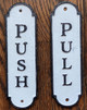 Set Push Pull Door  - Push Pull Antique Look