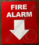 Sign FIRE Alarm Arrow Down