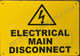 Signage Electrical Main Disconnect