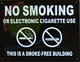 hpd no smoking or electronic cigarettes sign