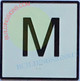 Elevator Floor Number M Sign- Elevator JAMB Plate Floor Mezzanine SIGNAGE