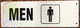 Men Restroom Sign -Two-Sided/Double Sided Projecting, Corridor and Hallway Sign