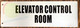 SIGNAGE Elevator Control Room SIGNAGE-Two-Sided/Double Sided Projecting, Corridor and Hallway