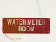 Water Meter Room Sign