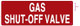 SIGN Gas Shut-Off Valve