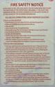 fire safety notice nyc