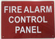 FIRE ALARM CONTROL PANEL INSIDE SIGNAGE