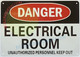 DANGER ELECTRICAL ROOM SIGNAGE