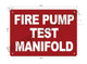 SIGN FIRE PUMP TEST MANIFOLD