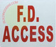 FD ACCESS SIGN