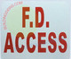 FD ACCESS SIGNAGE