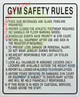 SIGN GYM SAFETY RULES