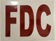 FDC WHITE SIGN (10X12,WHITE,BRUSH SILVER ,ALUMMINUM) -ref16822