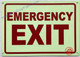 Photoluminescent EMERGENCY EXIT Signage