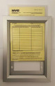 Inspection Frame 6x9 Black (Heavy Duty - Aluminum)