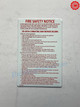 DOOR HPD NYC "FIRE SAFETY NOTICE"-NON FIRE PROOF BUILDING