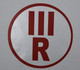 III-R Floor Truss Circular SIGNAGE ( Sticker)