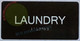 LAUNDRY Signage Tactile Touch Braille Signage