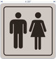 UNISEX RESTROOM DOOR Signage