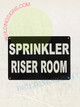 SPRINKLER RISER ROOM Signage