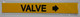 Pipe Marking-Valve with Arrow SIGNAGE (Sticker Yellow)