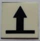 GLOW IN DARK UPWARDS ARROW EMERGENCY MARKING SIGN