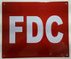 3 PACK -FDC Signage FIRE DEPARTMENT CONNECTION Signage