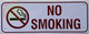 Pack of 5 -NO SMOKING Metal