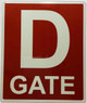 Gate D Signage