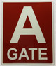 Gate A Sign