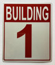 Building Number 1 Signage: Building - 1 Signage