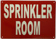 SPRINKLER ROOM Sign