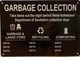GARBAGE COLLECTION DAYS Signage