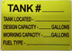 Tank # SIGN -Tank Number SIGN