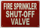 Fire Sprinkler Shut Off Valve