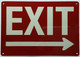 Exit right arrow Sign