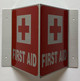2 pack -Corridor First aid sign-First aid Hallway sign -le couloir Line