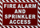 FIRE ALARM AND SPRINKLER ACCESS