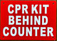 CPR KIT BEHIND COUNTER