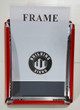 Sign RED Poster Frame 6x9 Inches, snap frame, Outdoor Poster Display Unit