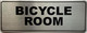 Signage  BICYCLE ROOM