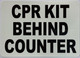 CPR KIT BEHING COUNTER Decal/STICKER