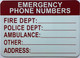EMERGENCY PHONE NUMBER