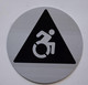 RESTROOM  Tactile Graphics Grade 2 Braille Text with raised letters  Signage